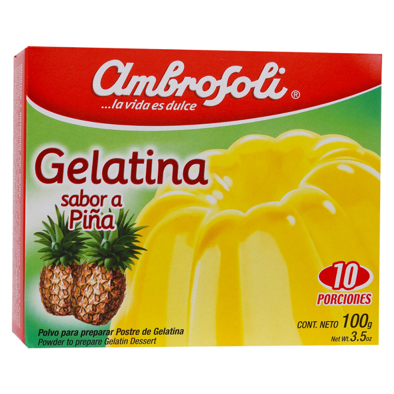 Gelatina Piña Ambrosoli100 GR