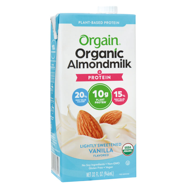 Leche Almendra Vainilla Bajo En Azucar Orgain32 OZ