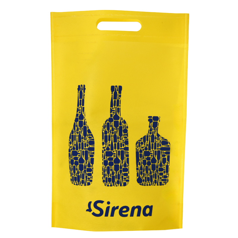 Bolsa Reutilizable Sirena Para Dos Botella AmarillaPAQ