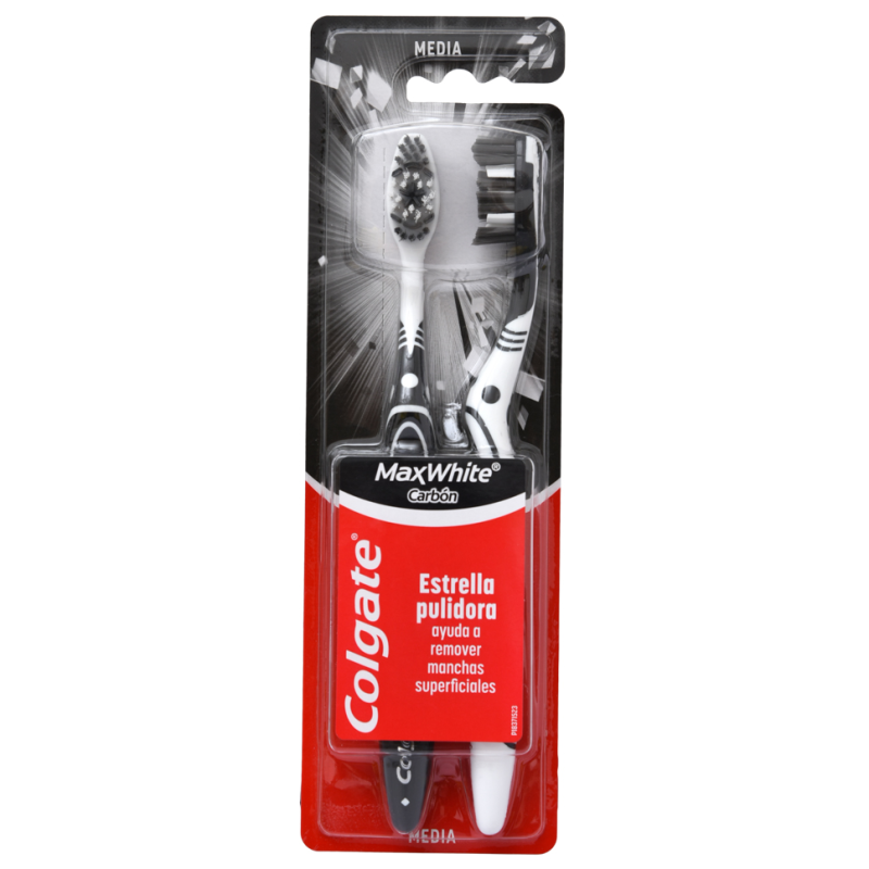 Cepillo Dental Colgate Max White Carbon2 UND