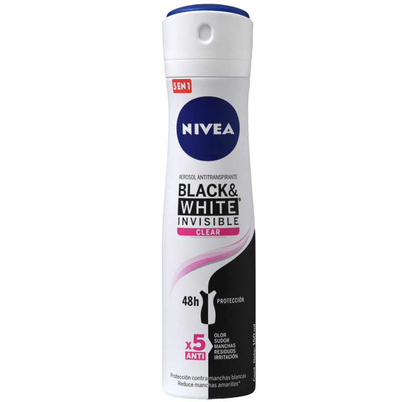 Desodorante Spray Black & White Clear Nivea150 ML