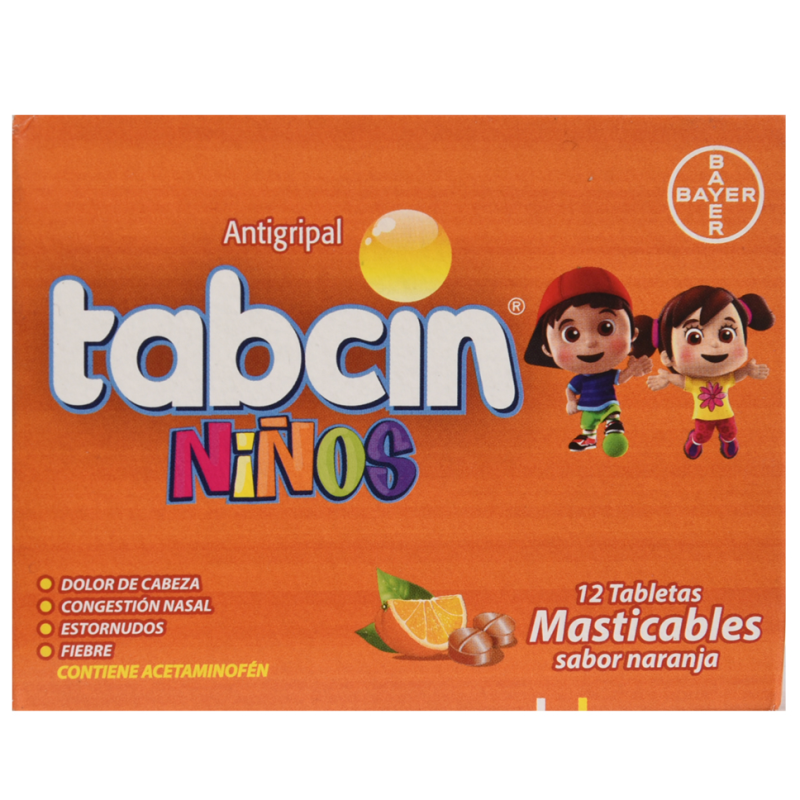 Antigripal Para Niños Tabcin12 UND