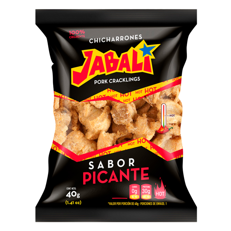 Chicharron Picante Jabali40 GR