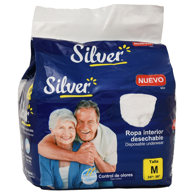 Ropa Interior Silver Desechable Med10 UND