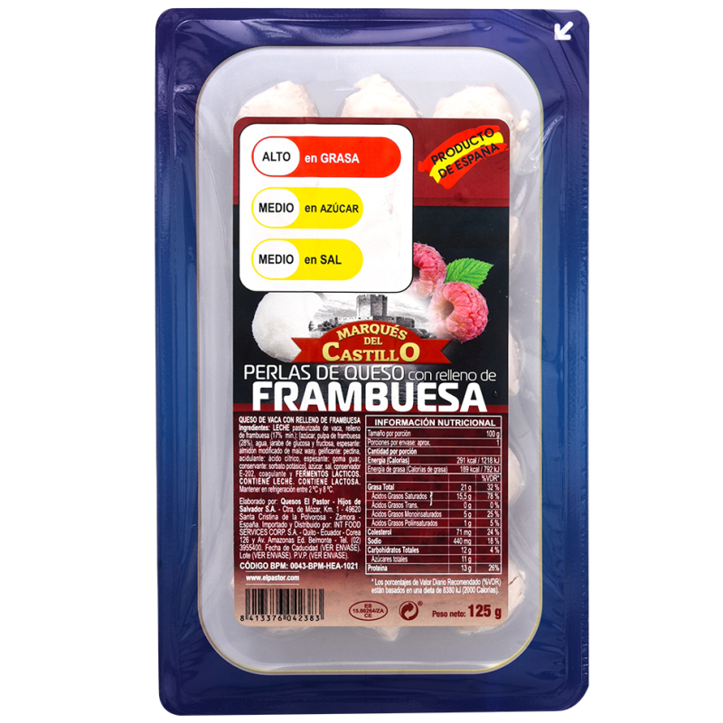 Queso Marques Castillo Perlas Frambruesa125 GR