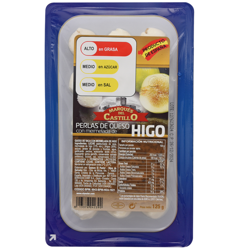 Queso Marques Castillo Perlas Higo125 GR