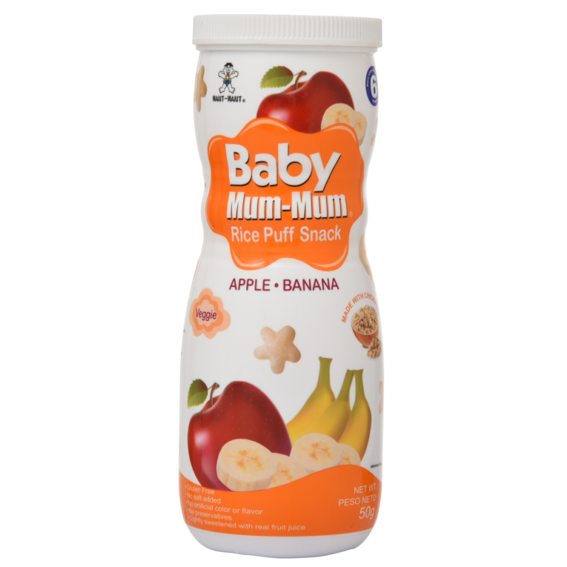 Galleta Para Bebe De Arroz Manzana Y Banana Baby Mummum50 GR