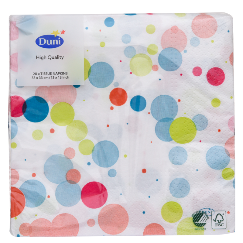 Servilletas Duni 33x33 Festive Bub M20 UND