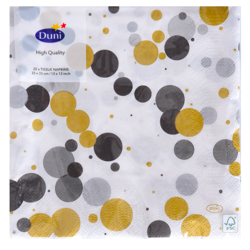 Servilletas Duni 33x33 Festive Bub B20 UND