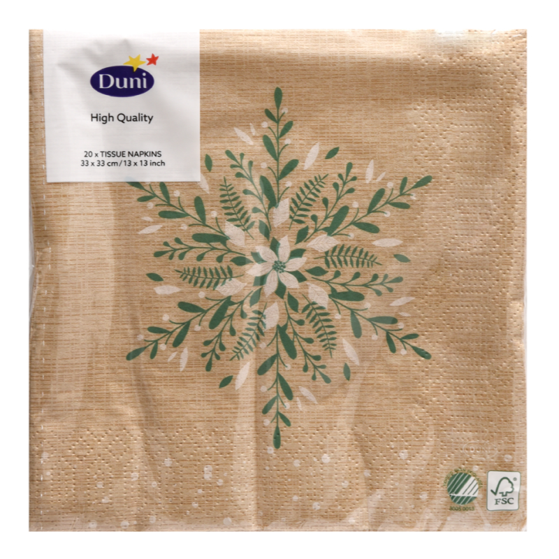 Servilletas Duni 24x24 Natural Charm20 UND