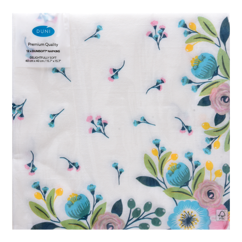 Servilletas Duni Dsoft 40x40 Blossoms12 UND