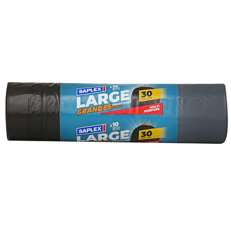 Funda Saplex Grande 30gal Con Cinta10 UND