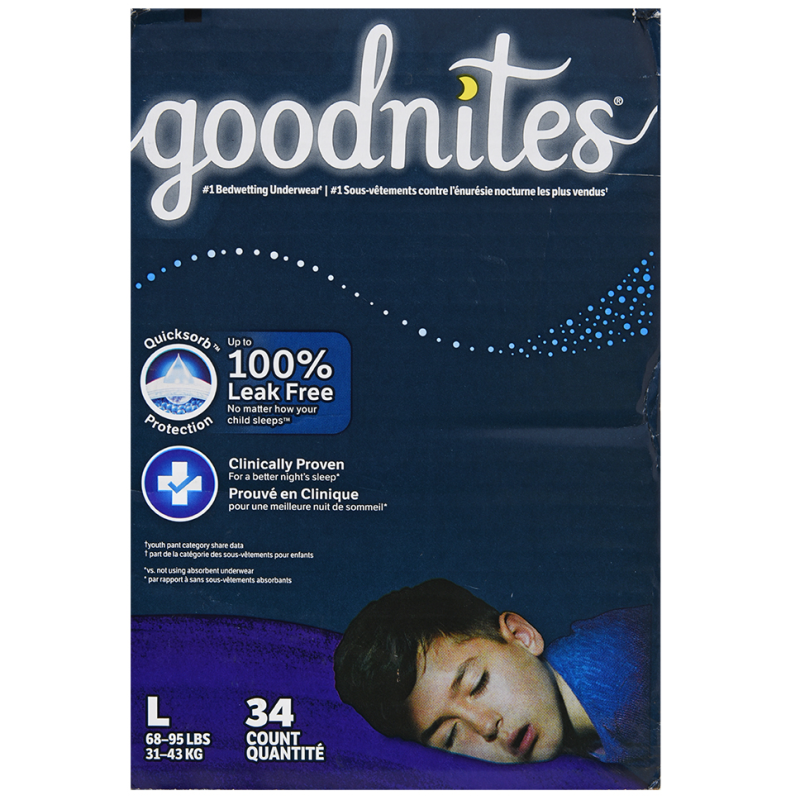 Pañal Goodnites Boy L Giga34 UND