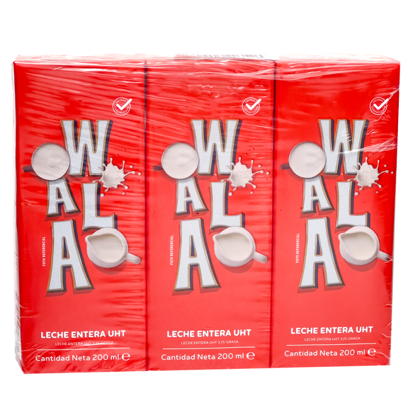 Leche Entera Uht Wala 3 Und600 ML