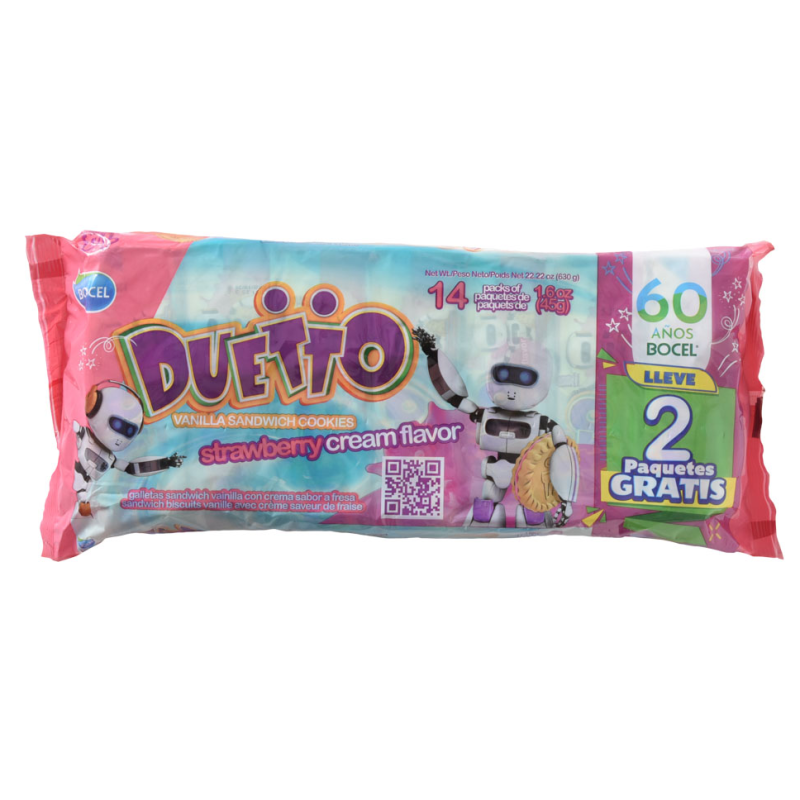 Galleta Duetto Sandwich Fresa14 UND