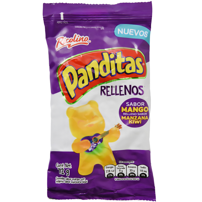 Gomitas Ricolino Panditas Rellenas72 GR