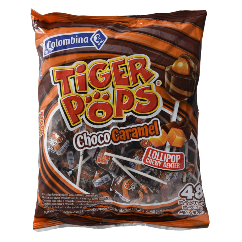 Tiger Pops Paleta Choco Caramel768 GR