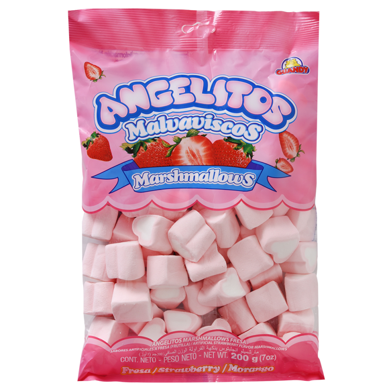 Marshmallow Guandy Corazon Fresa200 GR