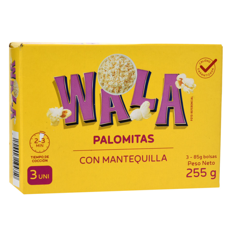Palomita Mantequilla Micro Wala255 GR