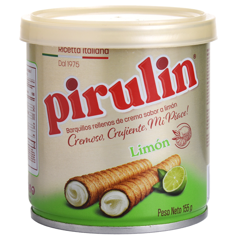 Pirulin Barquilla Limon155 GR
