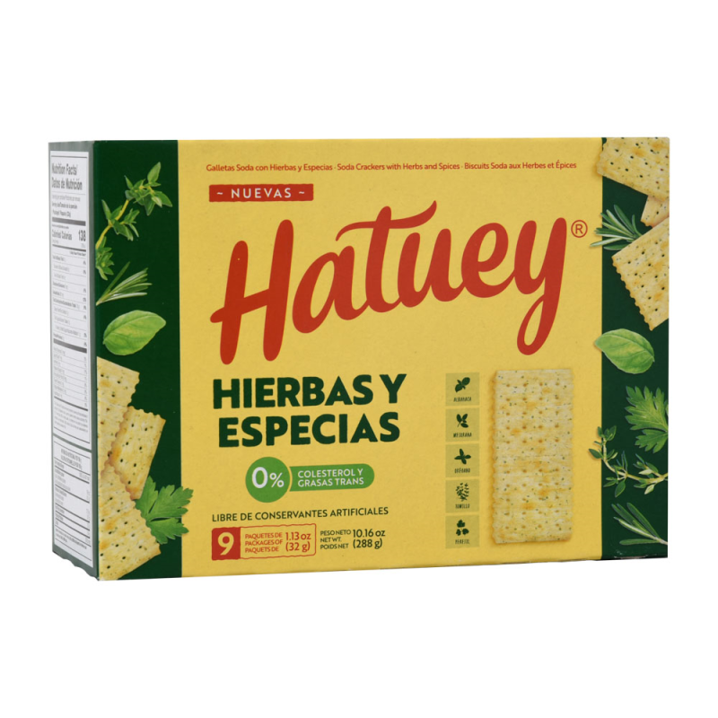 Galleta Hatuey Hierbas Y Especias288 GR