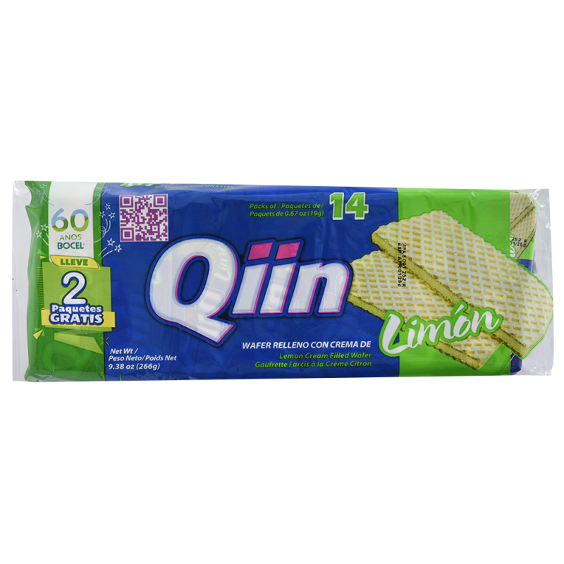 Galleta Qii Wafer Limon14 UND