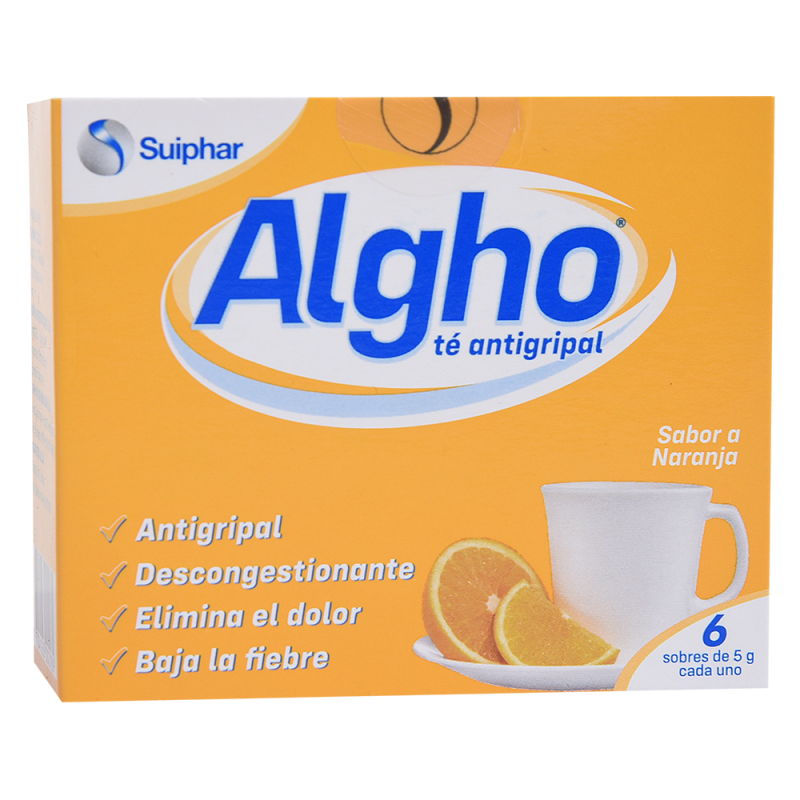 Te Antigripal Algho Naranja6 UND
