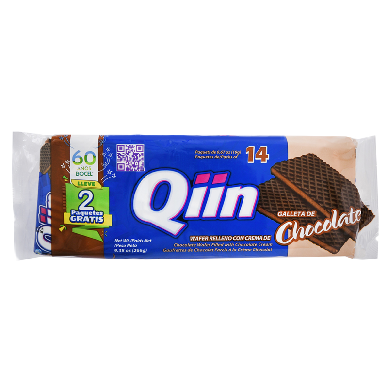 Galleta Qiin Wafer Chocolate14 UND