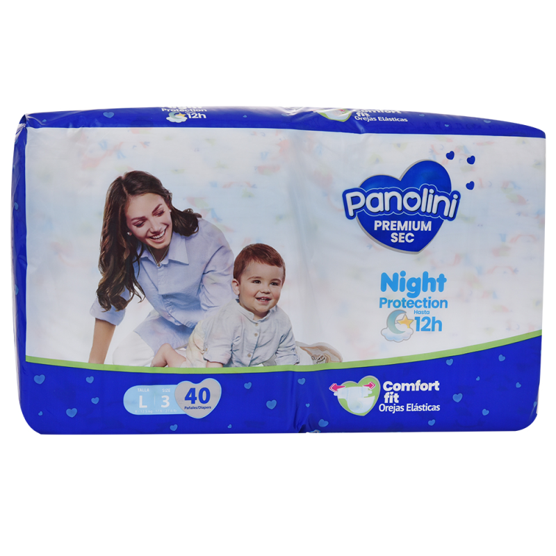 Pañal Panolini E3 Premium Sec L40 UND