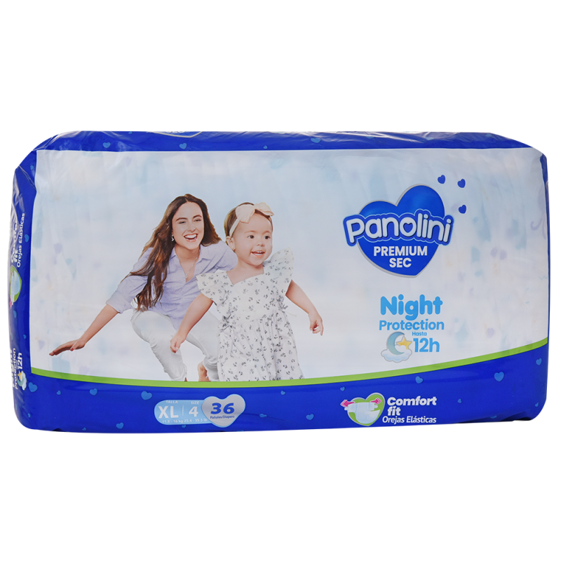 Pañal Panolini E4 Premium Sec Xl36 UND