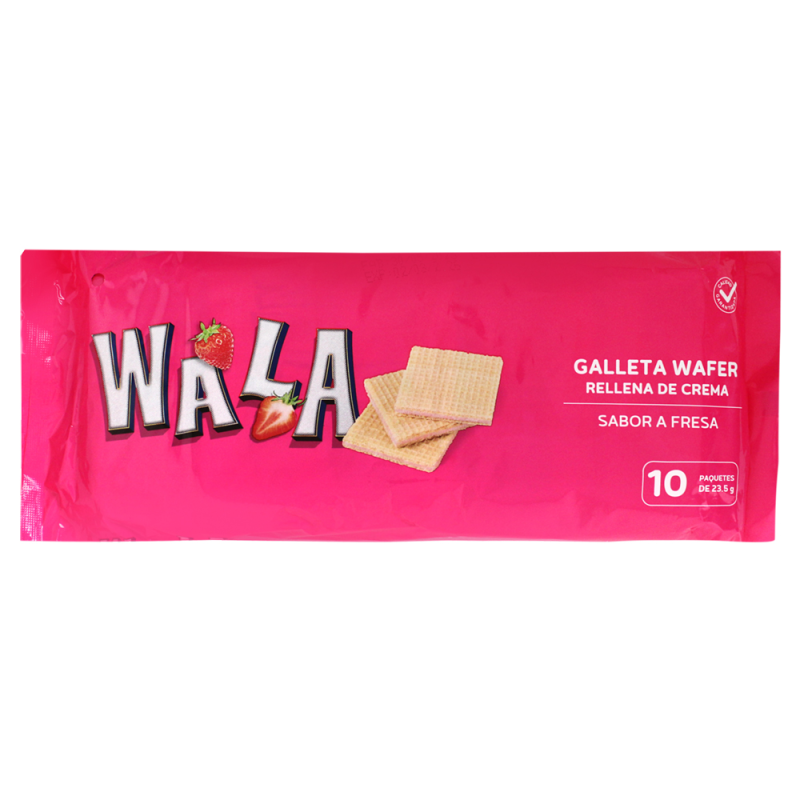 Galleta Wafer Fresa Wala 10/1235 GR