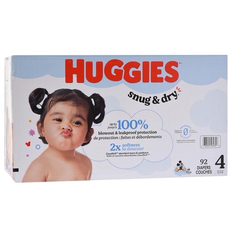 Pañal Huggies Snug & Dry Etapa 4 Giga92 UND