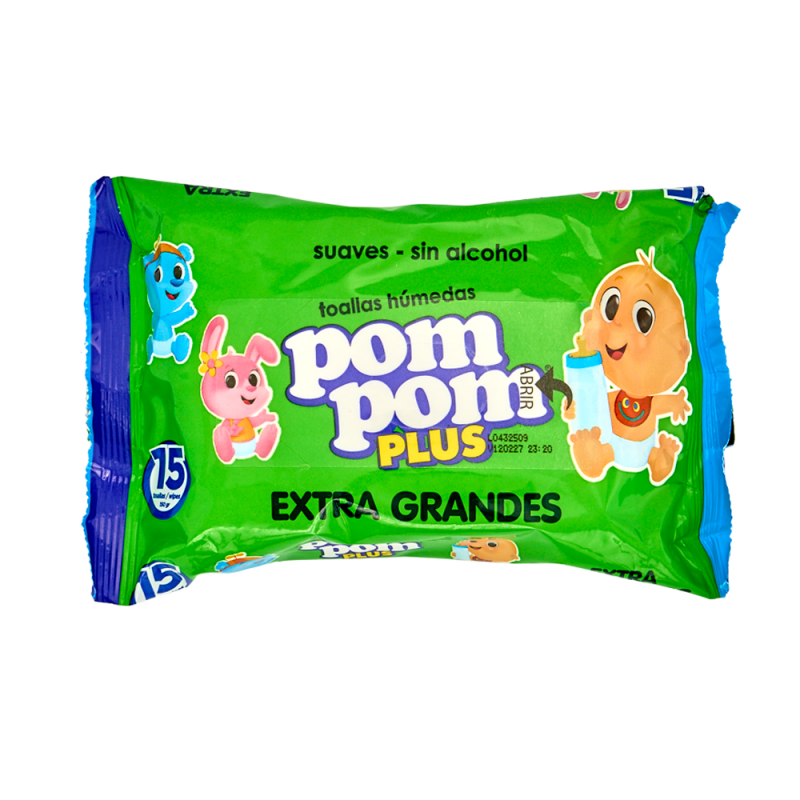 Toallitas Húmedas Pom Pom Plus15 UND